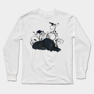 Awesome black wolf Long Sleeve T-Shirt